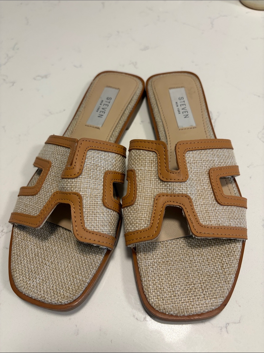 STEVEN by Steve Madden Harlien Slide Sandal Cognac